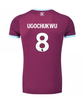 Burnley Lesley Ugochukwu #8 Maglia Gara Casa Repliche 2025-26 Maniche Corte